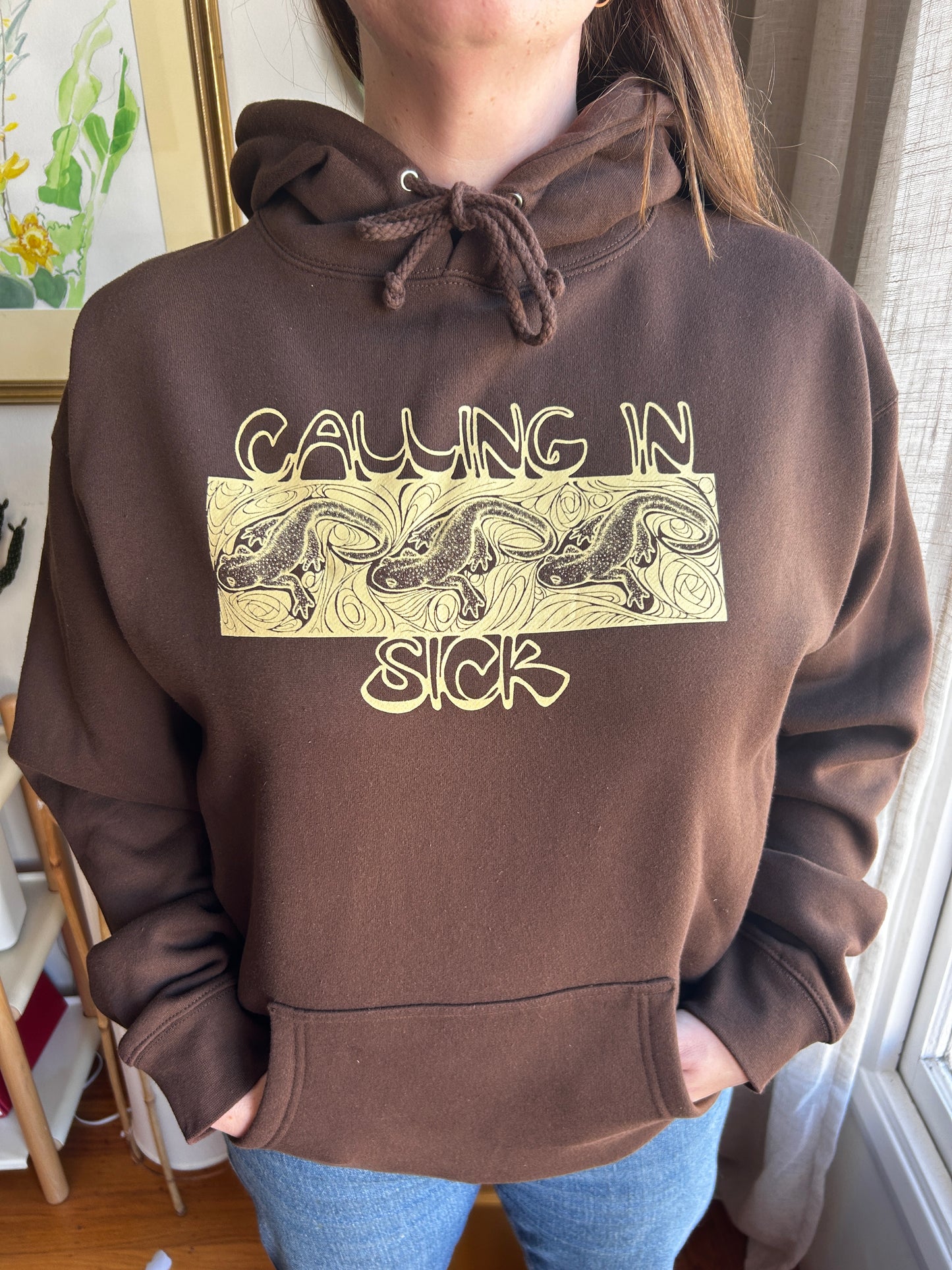 Hoodie - Low Pressure Newt Graphic