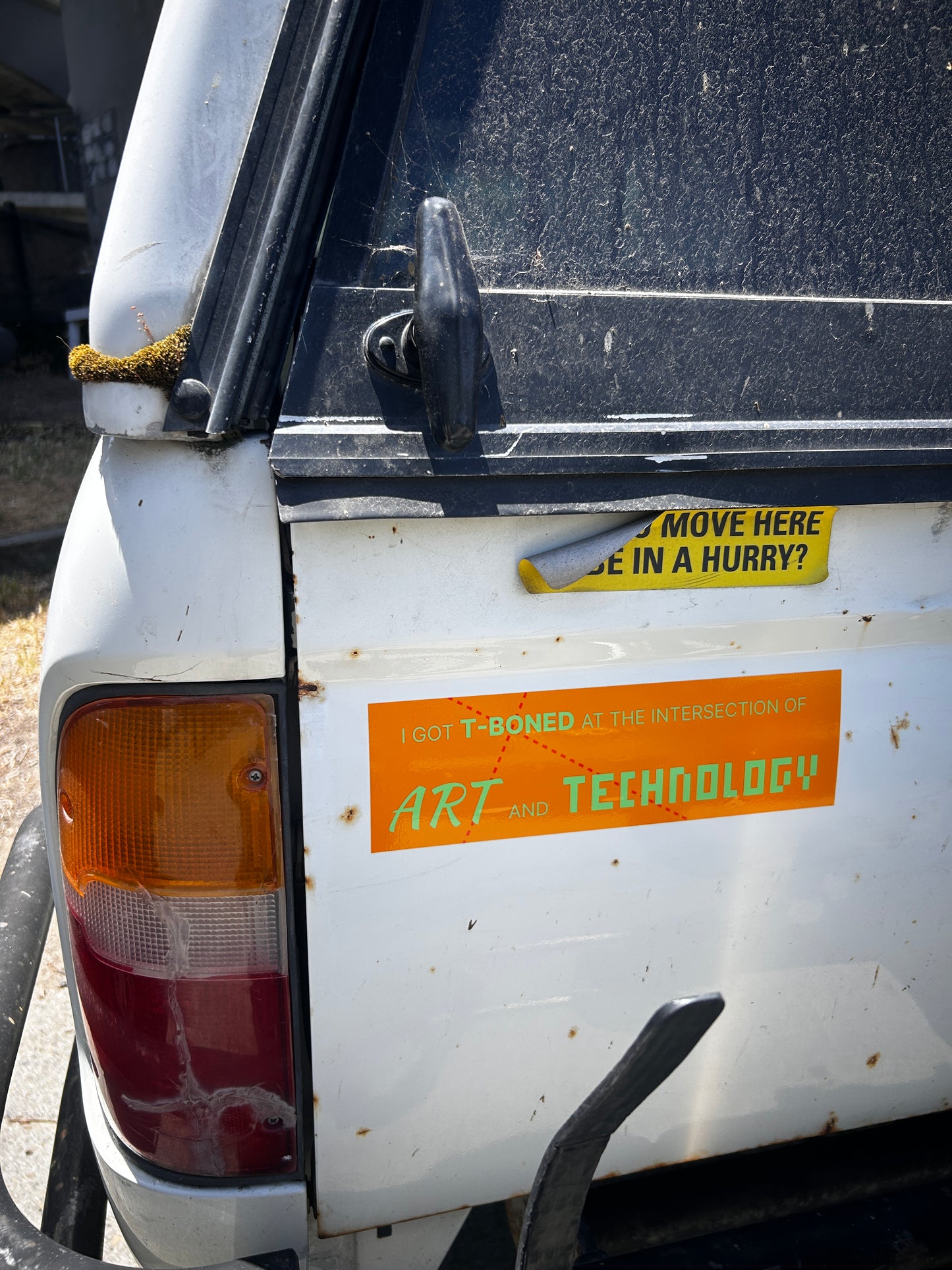 Art & Technology Bumper Sticker 10x3"
