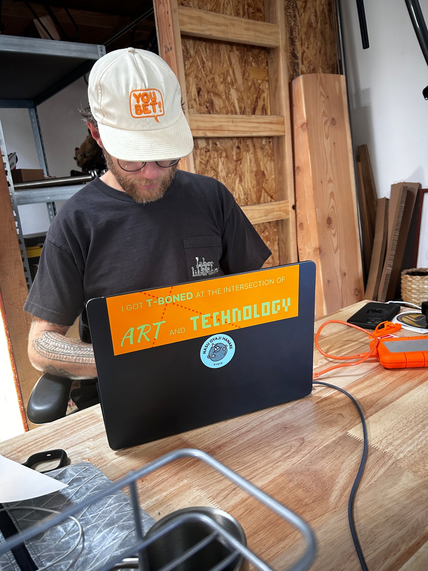 Art & Technology Bumper Sticker 10x3"
