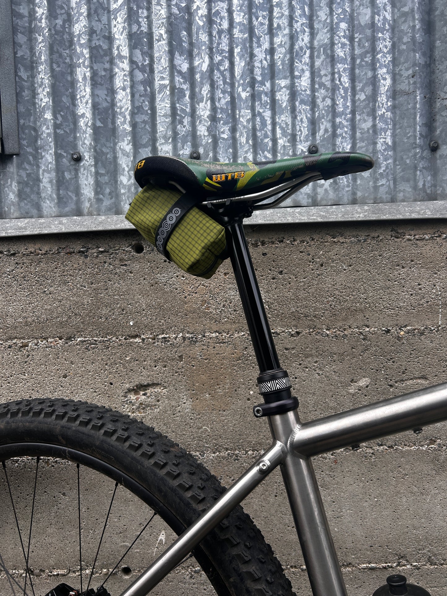 Outer Shell Mini Saddle Bag in Avocado Ultragrid