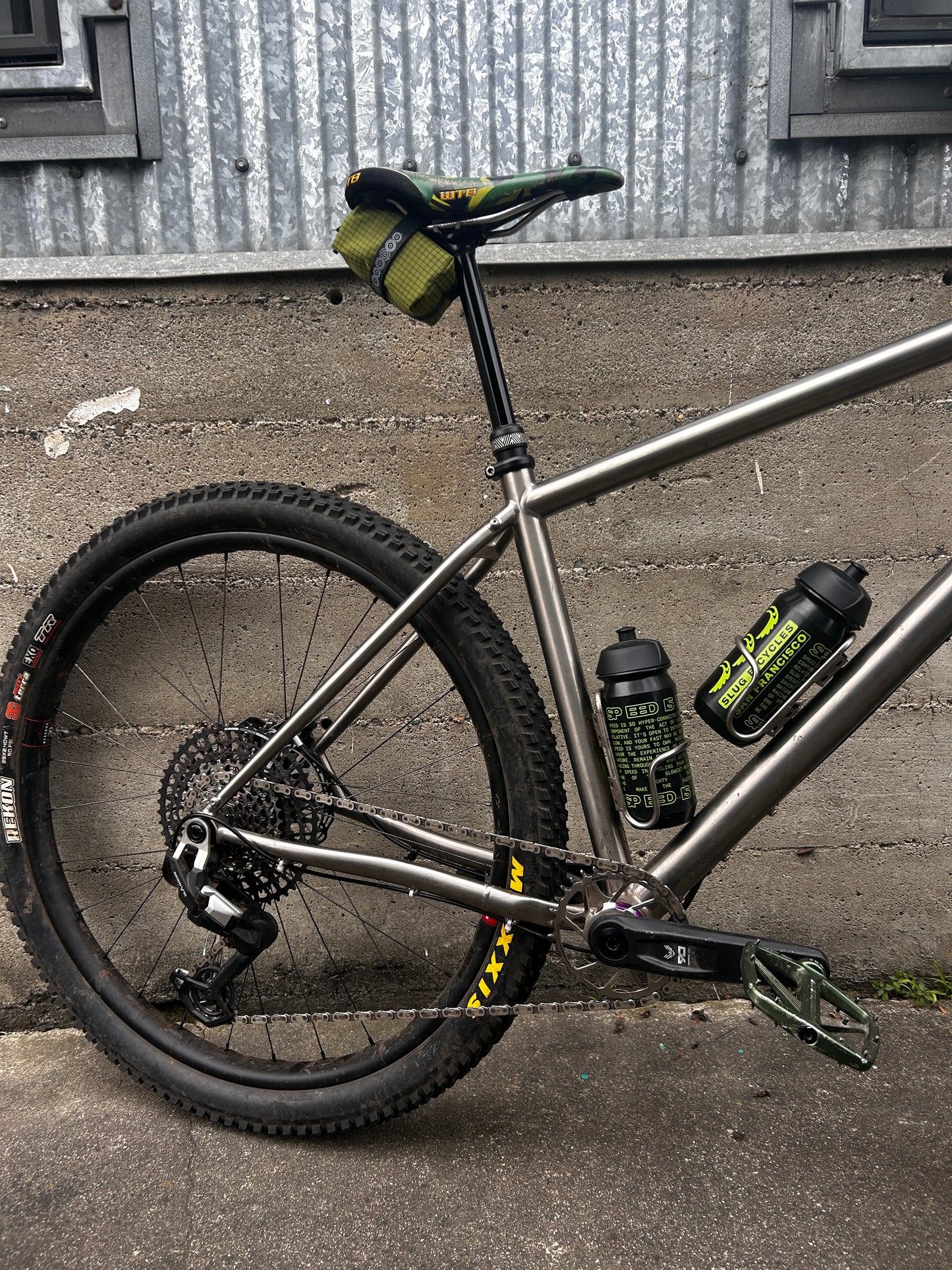 Outer Shell Mini Saddle Bag in Avocado Ultragrid