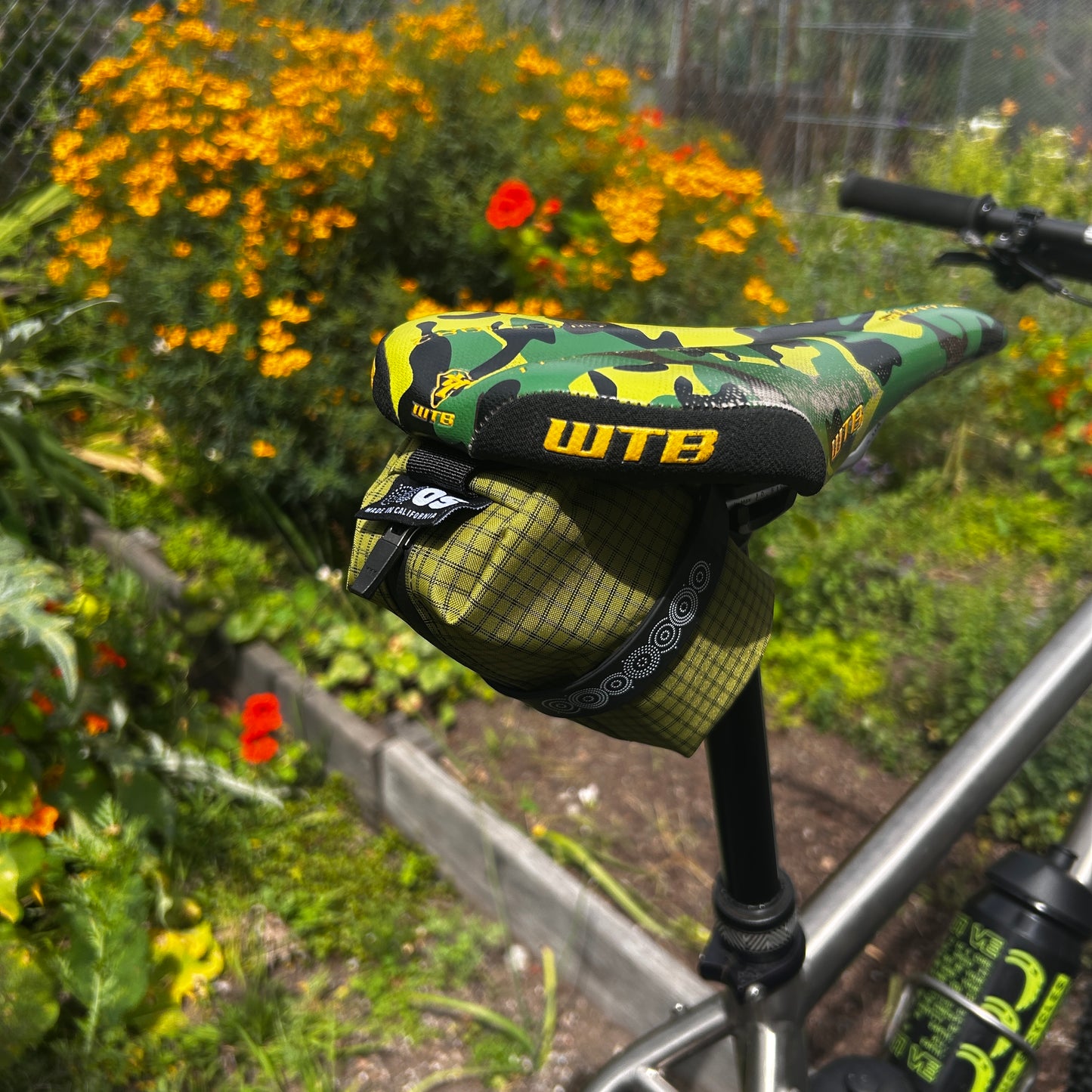 Outer Shell Mini Saddle Bag in Avocado Ultragrid