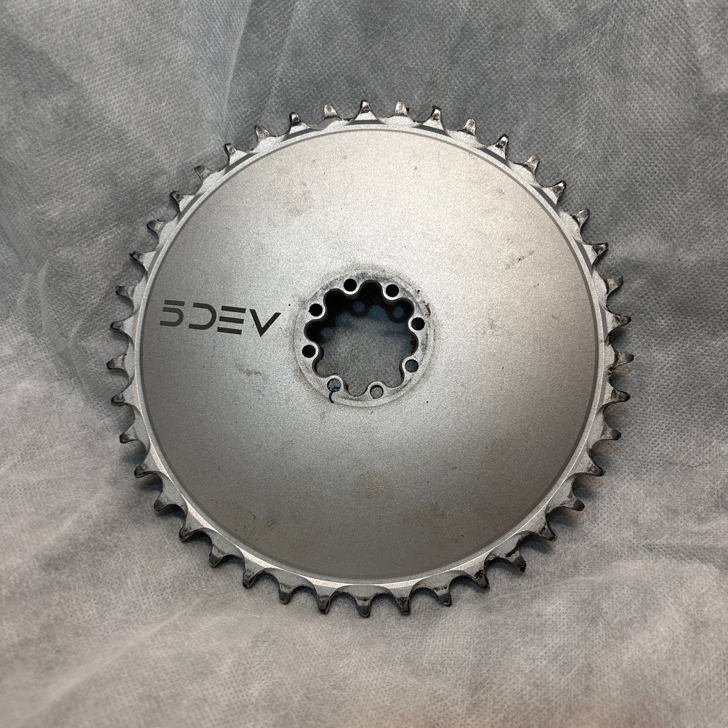 5Dev Silver 42t Aero Chainring