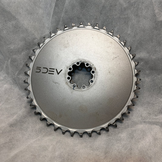 5Dev Silver 42t Aero Chainring