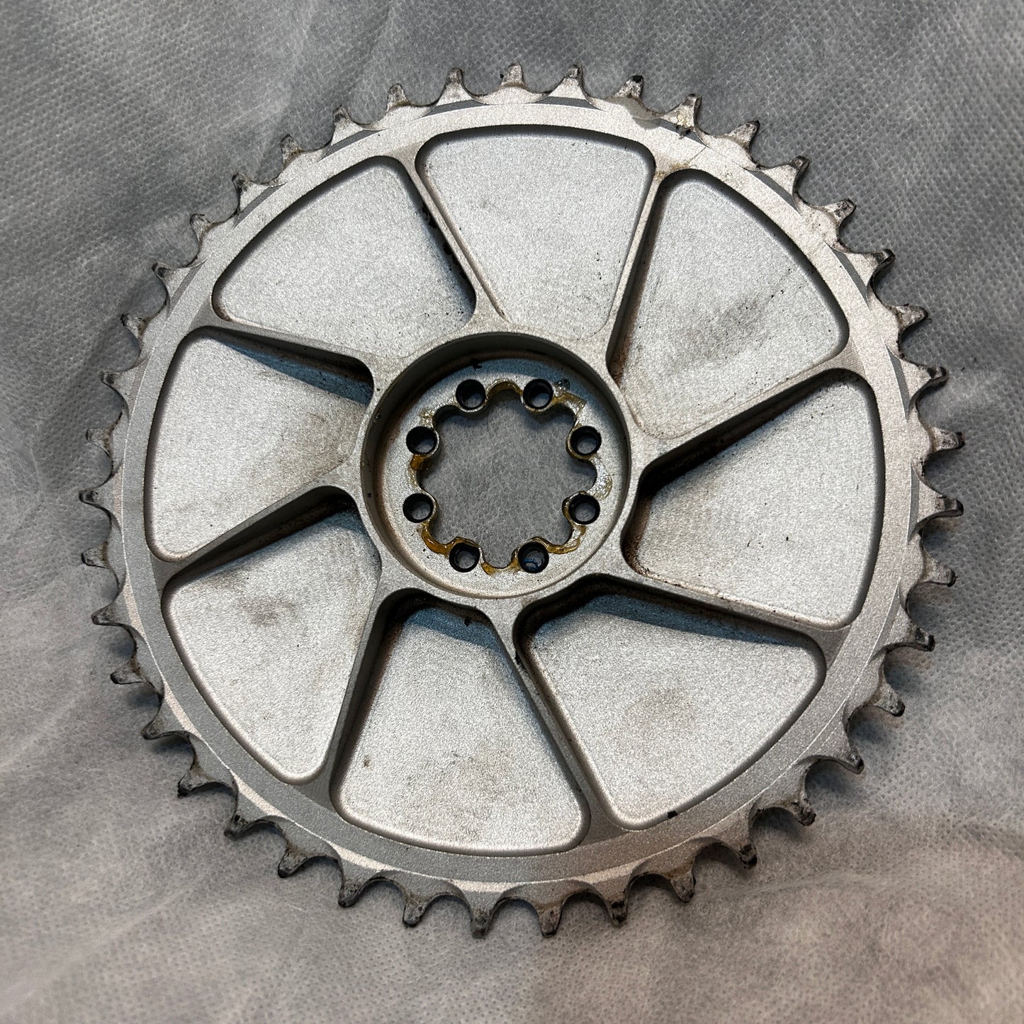 5Dev Silver 42t Aero Chainring